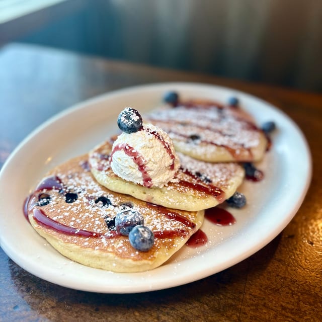 Blueberry Pancakes.