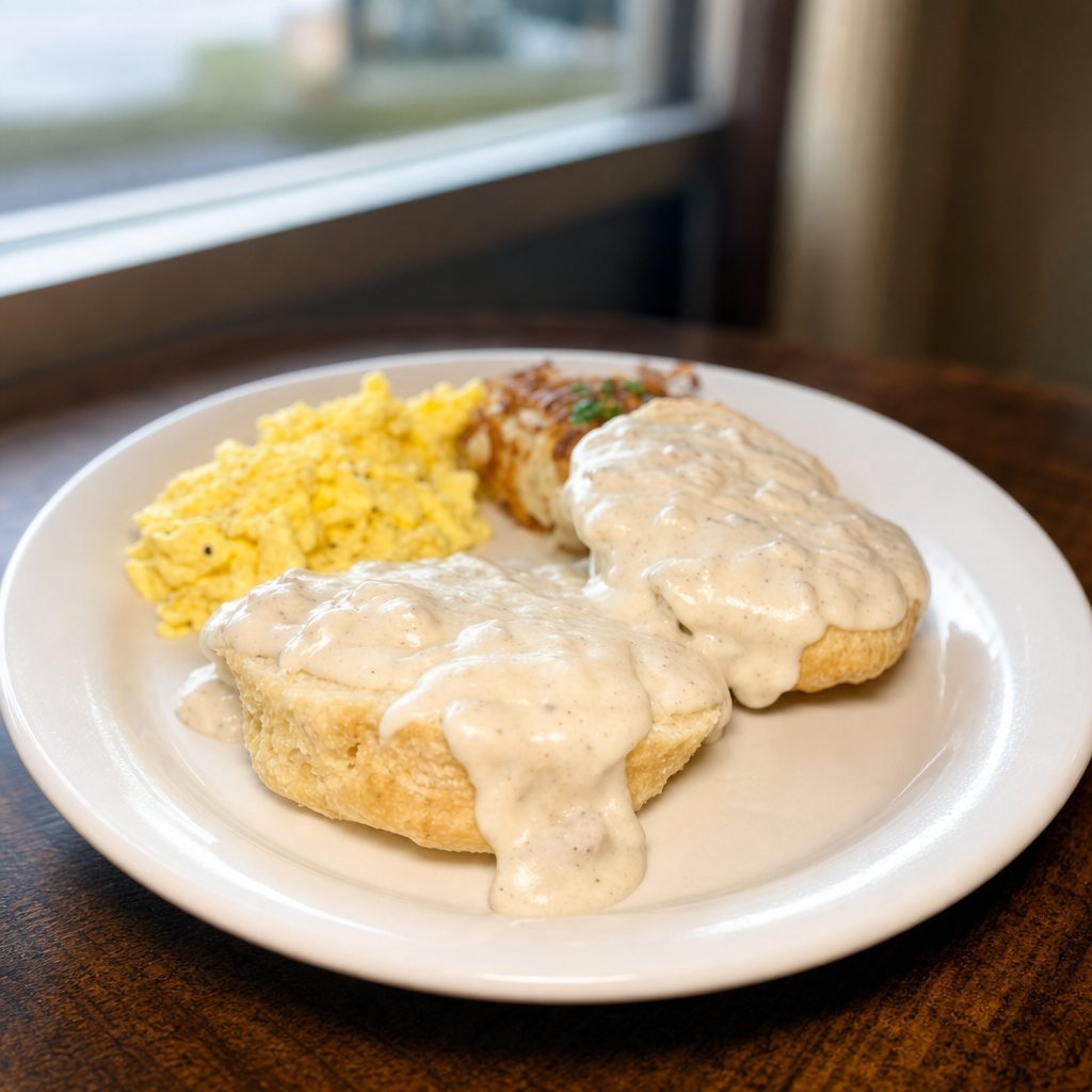 Biscuit and Gravy.