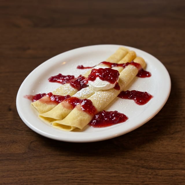 Lingonberry Crêpes.