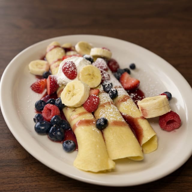 Fresh Fruit Crêpes.