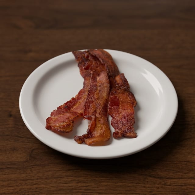 Three Bacon Strips.